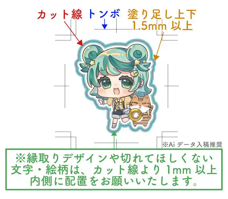 シール・ラベル・ステッカー入稿イメージ